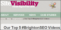 One of SiteVisibility's Top 5 #BrightonSEO Videos One of SiteVisibility's Top 5 #BrightonSEO Videos